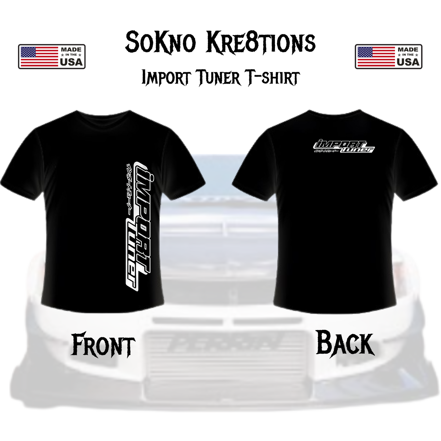 Import Tuner Custom Gildan 500 100% Cotton Unisex T-shirt
