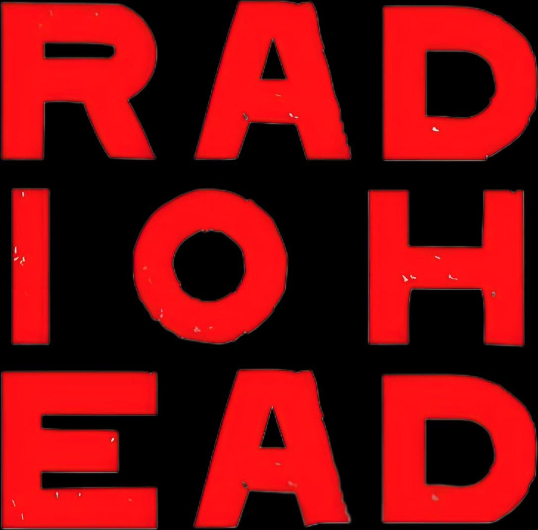 Radiohead Premium Vinyl Decal. Thome York, Creep, alternative rock, 90s rock, okcomputer
