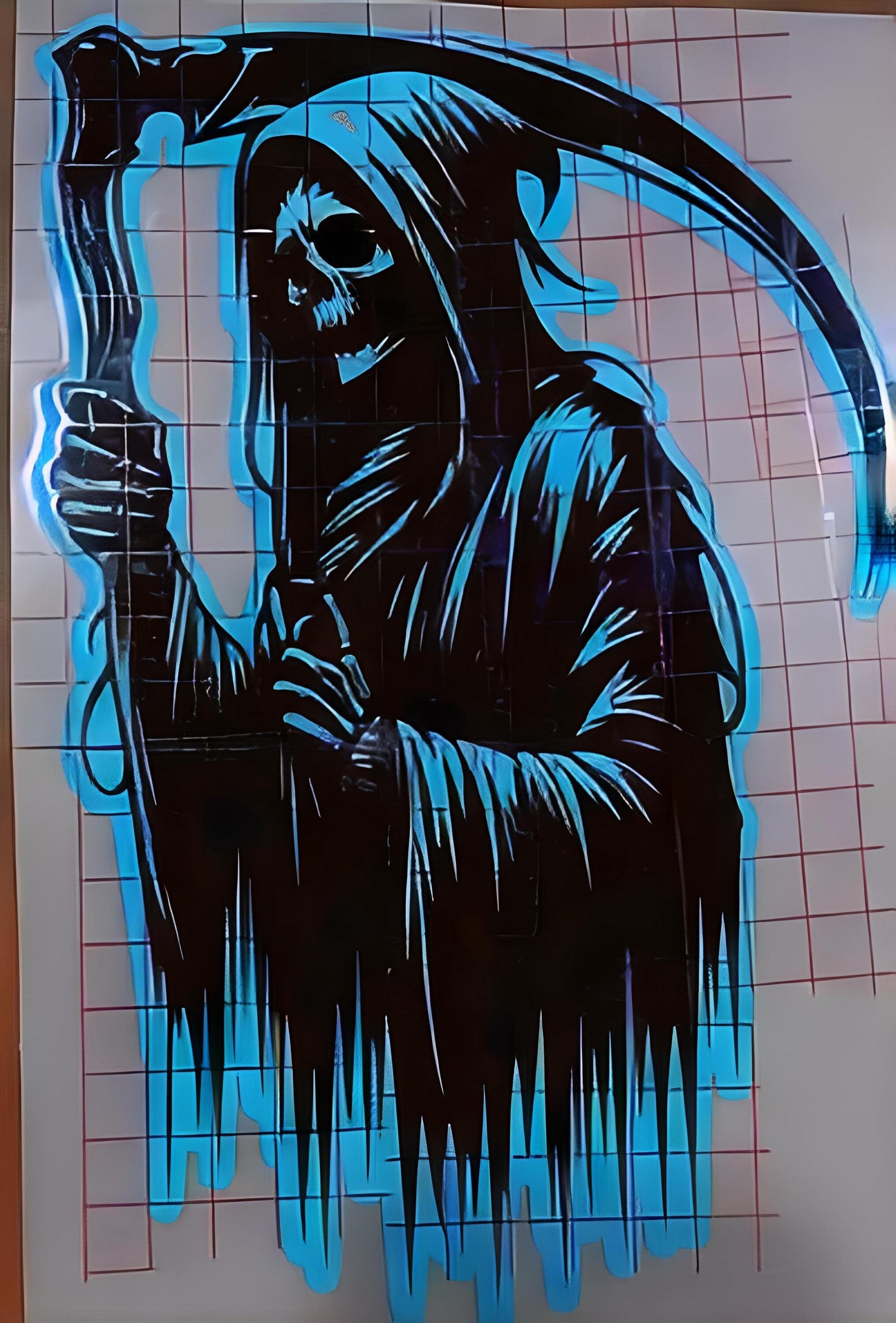Grim Reaper Premium Vinyl Decal. Reaper, Scythe, Soul Snatcher.