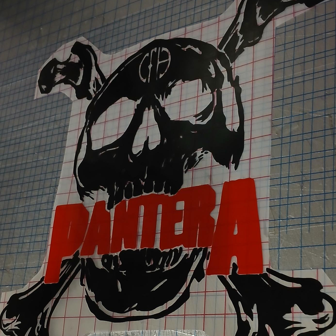 Pantera Premium Vinyl Decal. Vinnie, Dimebag, Walk, Cemetary Gates, Cowboys from Hell, Heavy Metal, Rock