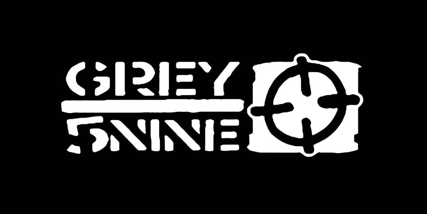 Grey 5 Nine (Gun Sight) Premium Vinyl Decal. Suicideboys, G59. Scrim, Ruby da Cherry
