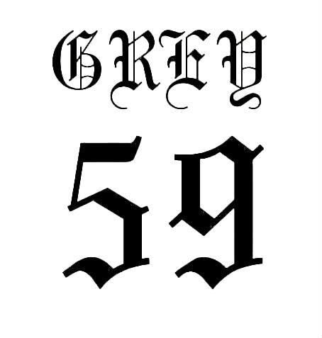 GREY 59 Permanent Decal. Suicideboys, Ruby da Cherry, G59, Trap Rap, New Orleans
