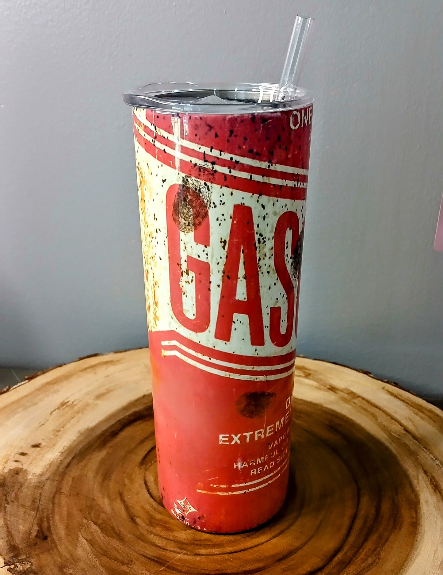 Old Gas Can Replica 20oz Stainless Steel Tumbler Sublimation