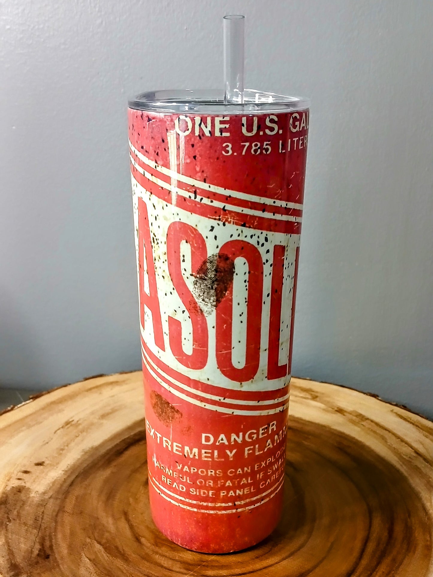 Old Gas Can Replica 20oz Stainless Steel Tumbler Sublimation