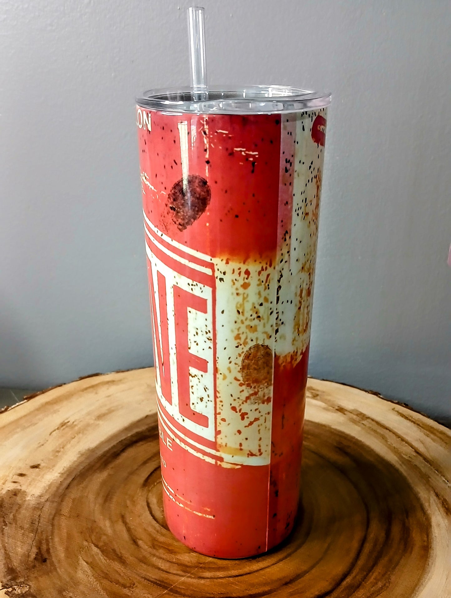 Old Gas Can Replica 20oz Stainless Steel Tumbler Sublimation