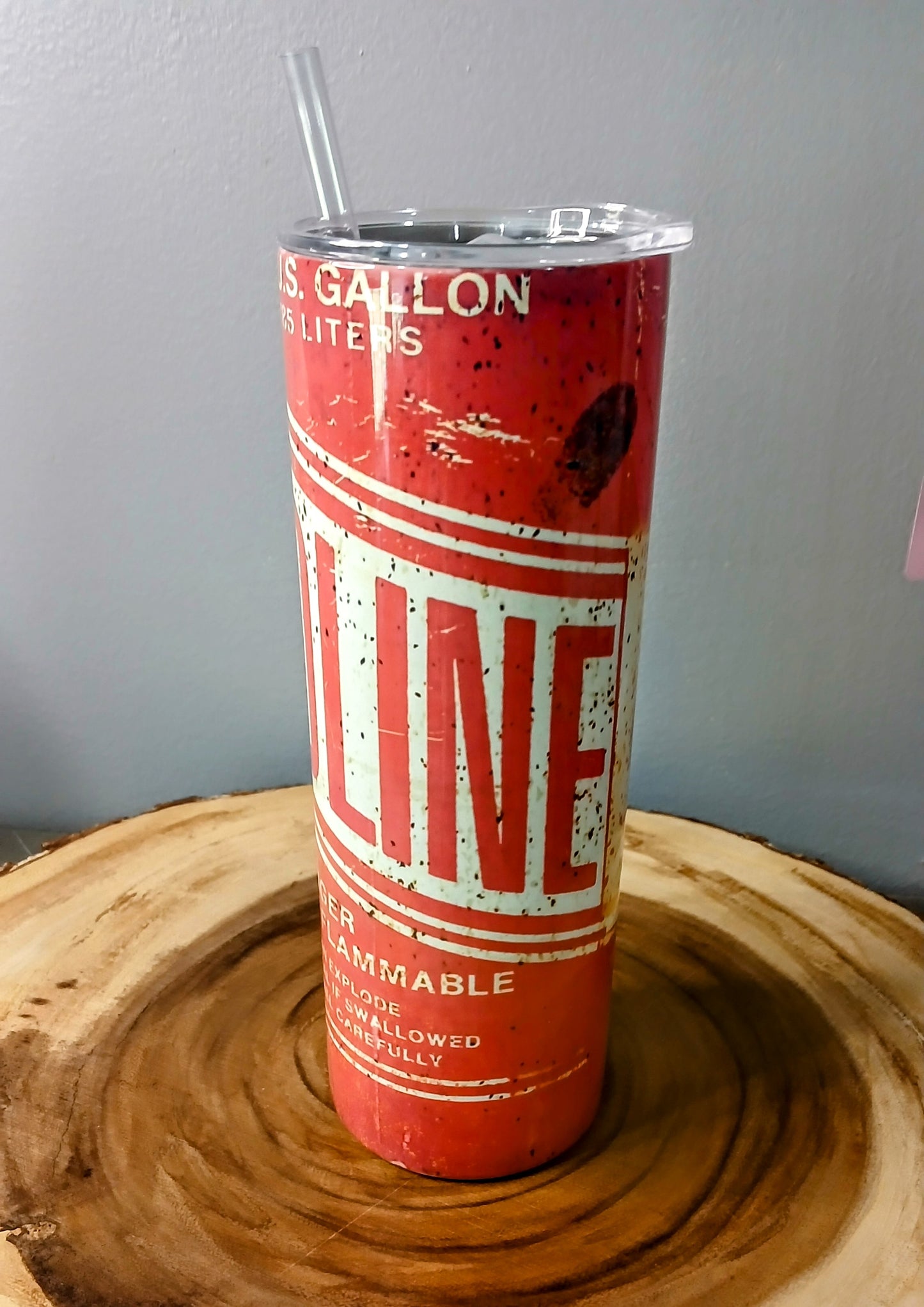 Old Gas Can Replica 20oz Stainless Steel Tumbler Sublimation
