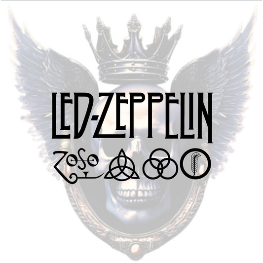 Led Zeppelin Vinyl Decal – 70s Rock Tribute with “Stairway to Heaven” & “Kashmir” Vibes