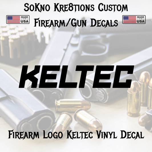 Keltec Premium Vinyl Decal | Tactical | Weapon Safe | Weapon Case