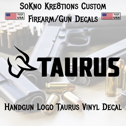Taurus Bull Premium Vinyl Decal | Tactical | Weapon Safe | Weapon Case