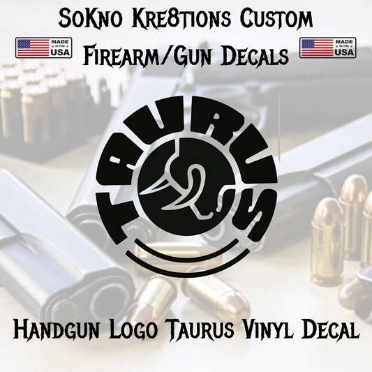 Taurus Premium Vinyl Decal | Tactical | Weapon Safe | Weapon Case