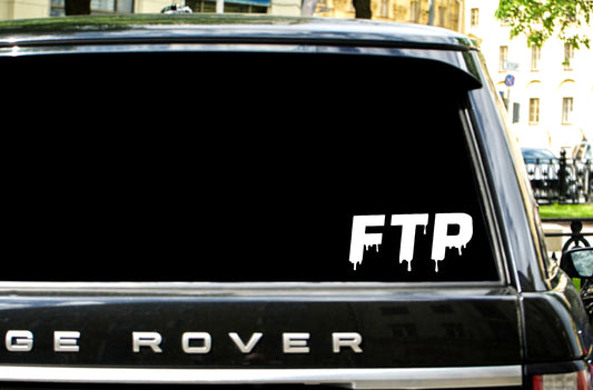 Suicideboys "FTP" (F*ck the Population) Permanent Vinyl Decal.
