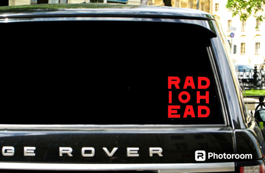 Radiohead Premium Vinyl Decal. Thome York, Creep, alternative rock, 90s rock, okcomputer