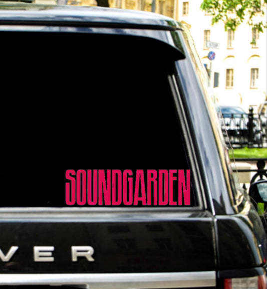 Soundgarden Vinyl Decal.  Chris Cornell, Grunge,  90's, Black Hole Sun, Alternative Metal, Fell on Black Days, Spoonman