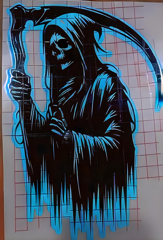 Grim Reaper Premium Vinyl Decal. Reaper, Scythe, Soul Snatcher.