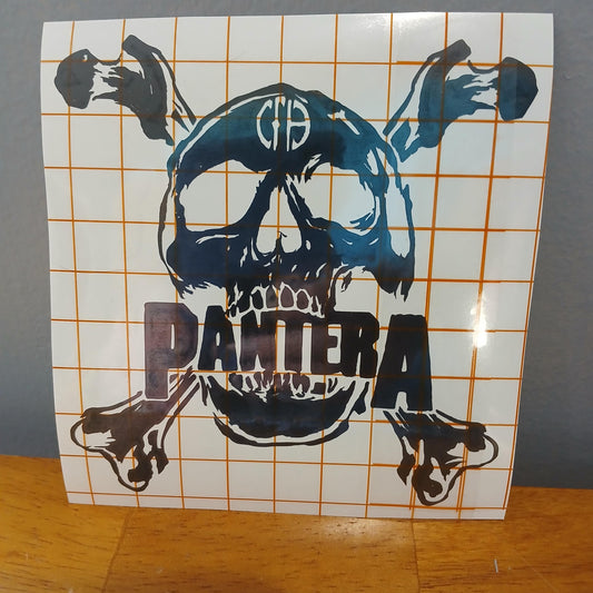 Pantera Premium Vinyl Decal. Vinnie, Dimebag, Walk, Cemetary Gates, Cowboys from Hell, Heavy Metal, Rock