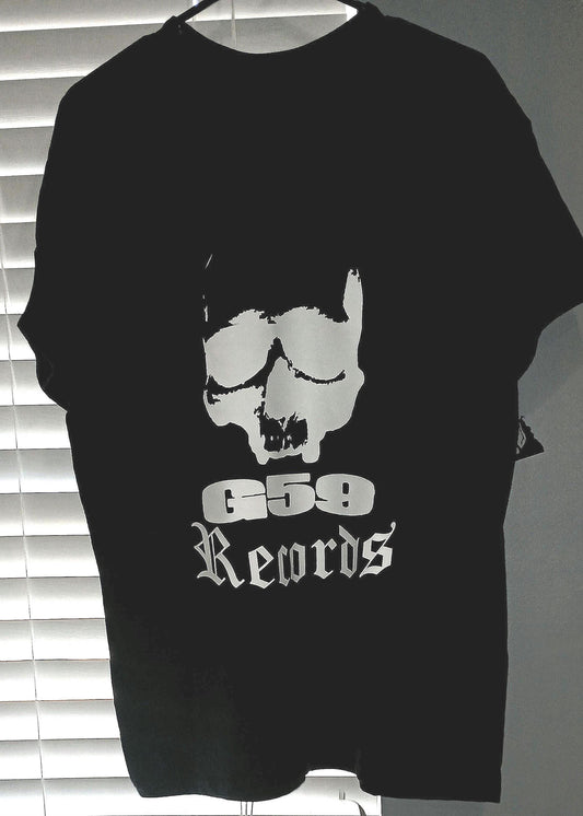 G59 Records 100% Cotton Gildan Brand T-shirt. G59, SuicideboyS, Scrim, Ruby da Cherry, Ramirez, Shakewell, Chetta, Germ, Night Lovell