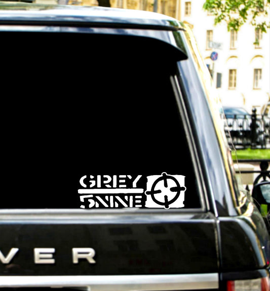Grey 5 Nine (Gun Sight) Premium Vinyl Decal. Suicideboys, G59. Scrim, Ruby da Cherry